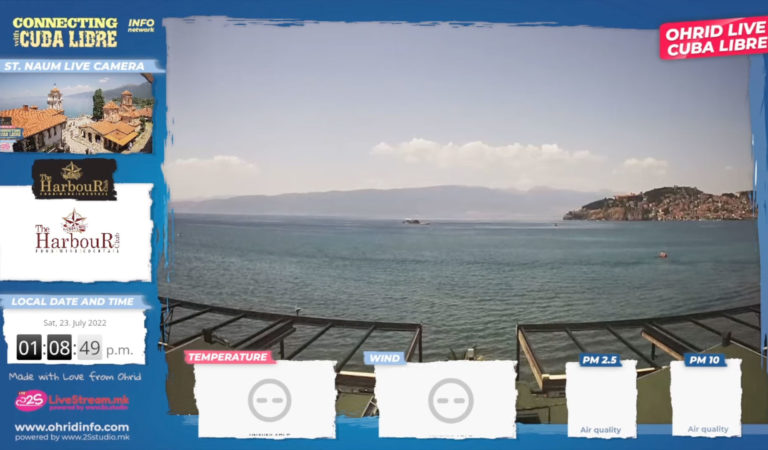 Во живо: Live Web Camera Охрид и Охридско Езеро од Cuba Libre – Ohrid