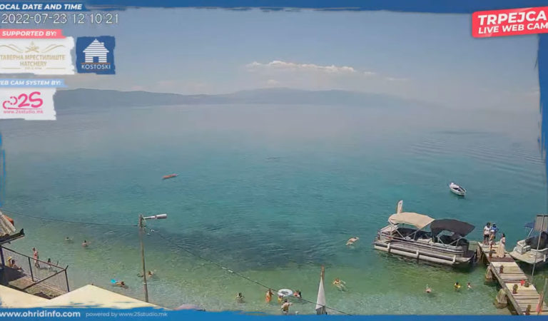 Во живо: Live Web Camera Трпејца и Охридско Езеро од Таверна Мрестилиште – Trpejca
